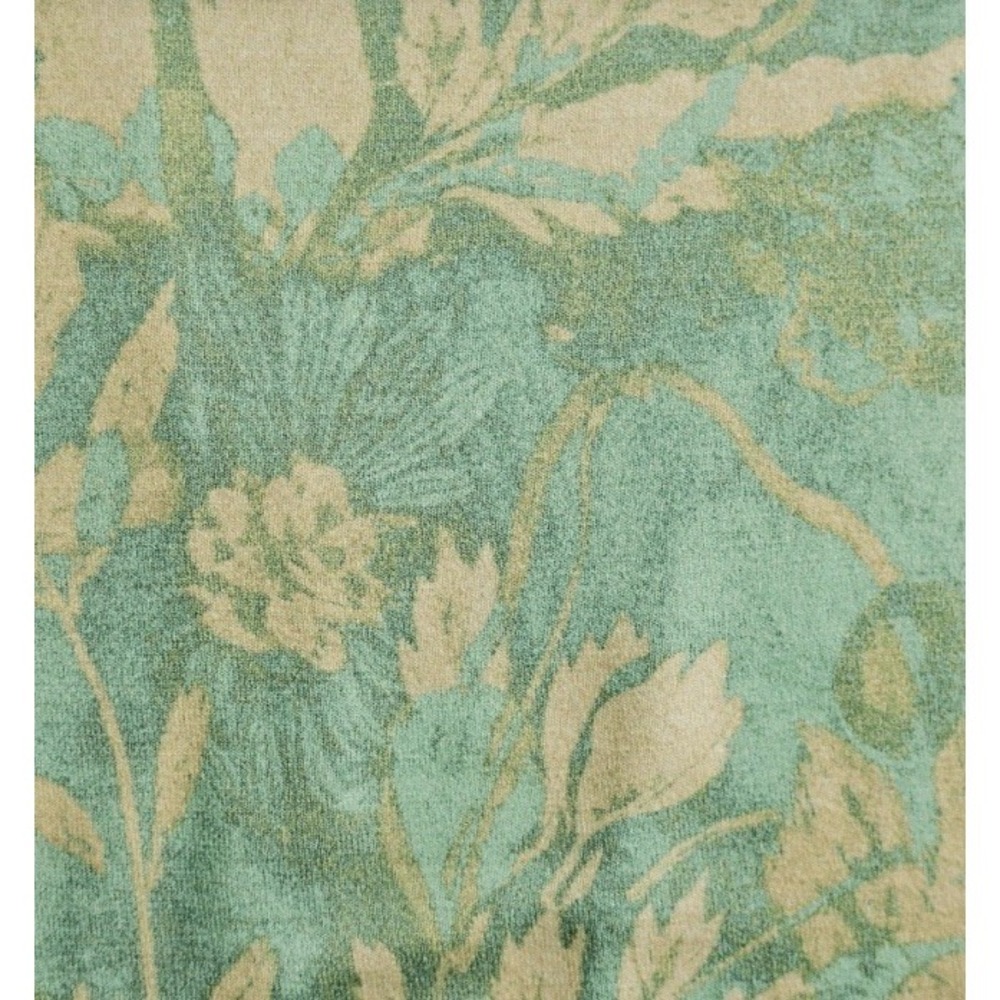 Peruvian Connection White Lotus Aqua Floral Fit & Flare Dress Small Pockets - Picture 7 of 14